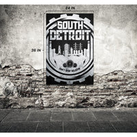 South Detroit 24x36 Gallery Wrapped Canvas