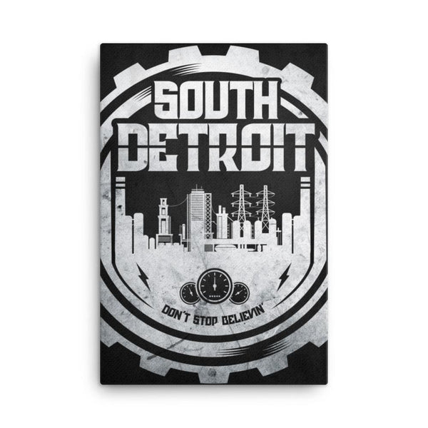 South Detroit 24x36 Gallery Wrapped Canvas
